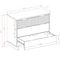 Manhattan Comfort Granville 38.18 Standard Dresser in Midnight Blue DR-5014 - alternate 4